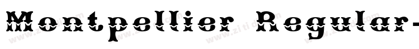 Montpellier Regular字体转换